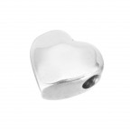 Navliekací oceľový prívesok korálik srdiečko