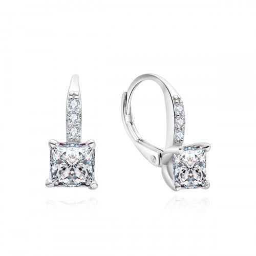 Strieborné náušnice so zirkónmi