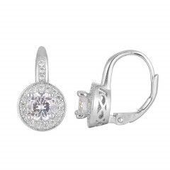 Strieborné náušnice so zirkónmi