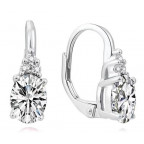 Strieborné náušnice so zirkónmi