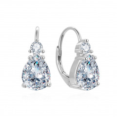 Strieborné náušnice so zirkónmi