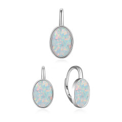 Strieborná súprava šperkov s opálom