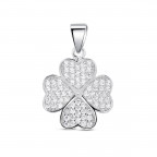 Strieborný prívesok štvorlístok