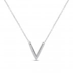 Strieborný náhrdelník šípka