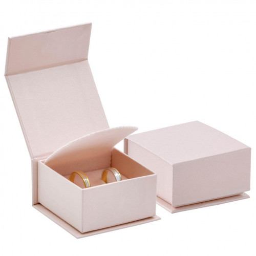 Darčeková krabička na snubné prstene ružová