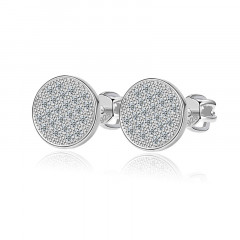 Strieborné skrutkovacie náušnice