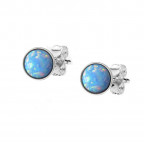Strieborné opálové náušnice