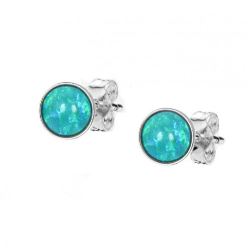 Strieborné opálové náušnice