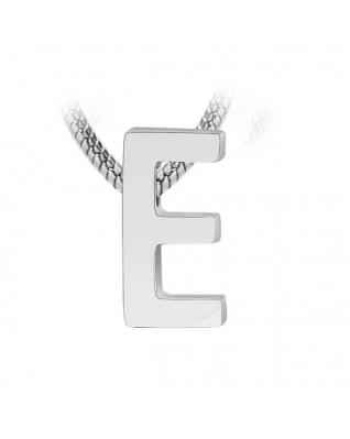 Navliekací oceľový prívesok iniciála - písmeno