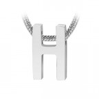 Navliekací oceľový prívesok iniciála - písmeno