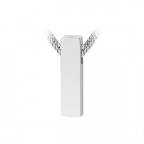 Navliekací oceľový prívesok iniciála - písmeno