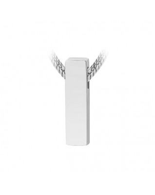 Navliekací oceľový prívesok iniciála - písmeno