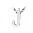 Navliekací oceľový prívesok iniciála - písmeno