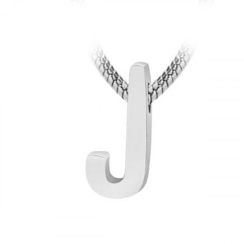 Navliekací oceľový prívesok iniciála - písmeno