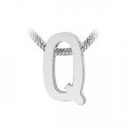 Navliekací oceľový prívesok iniciála - písmeno
