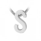 Navliekací oceľový prívesok iniciála - písmeno