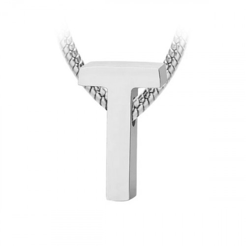 Navliekací oceľový prívesok iniciála - písmeno