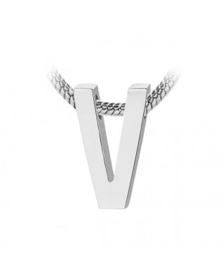 Navliekací ocelový prívesok iniciála - písmeno