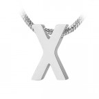 Navliekací oceľový prívesok iniciála - písmeno