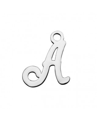 Drobný oceľový prívesok - písmeno - iniciála