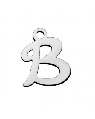 Drobný oceľový prívesok - písmeno - iniciála