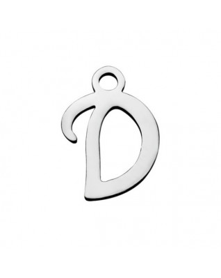 Drobný oceľový prívesok - písmeno - iniciála