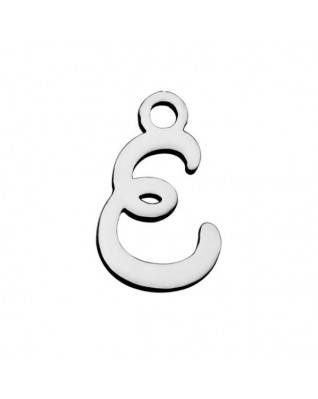 Drobný oceľový prívesok - písmeno - iniciála