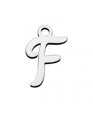 Drobný oceľový prívesok - písmeno - iniciála