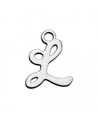 Drobný oceľový prívesok - písmeno - iniciála