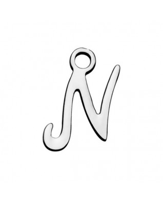 Drobný oceľový prívesok - písmeno - iniciála