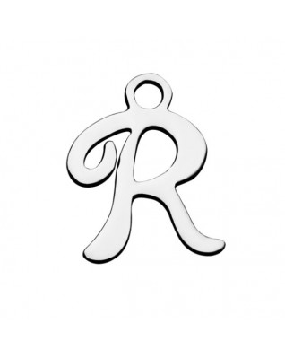 Drobný oceľový prívesok - písmeno - iniciála