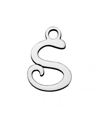 Drobný oceľový prívesok - písmeno - iniciála