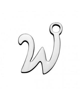 Drobný oceľový prívesok - písmeno - iniciála