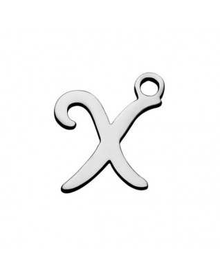 Drobný oceľový prívesok - písmeno - iniciála