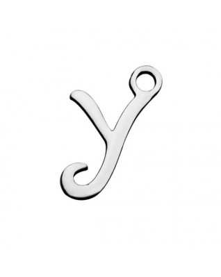 Drobný oceľový prívesok - písmeno - iniciála