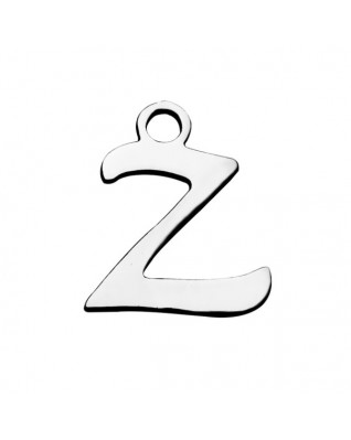 Drobný oceľový prívesok - písmeno - iniciála