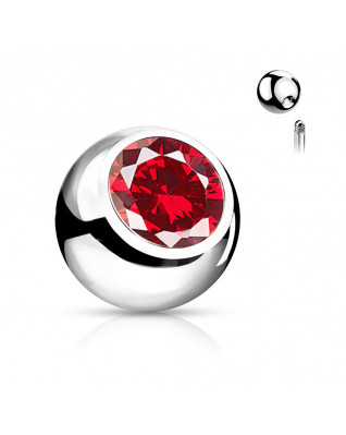 Náhradná gulička s kamienkom 1,2 x 3 mm