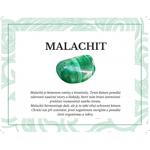 Dámský stříbrný náramek s malachitem