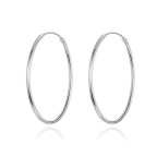 Stříbrné dámské náušnice kruhy 12 mm