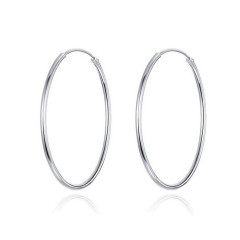 Strieborné dámske náušnice kruhy 12 mm