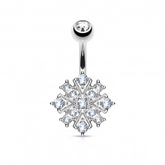 Piercing do pupku - vločka