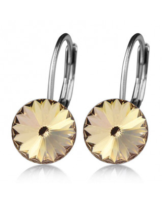 Oceľové náušnice s kryštálmi Swarovski®, LIGHT SILK