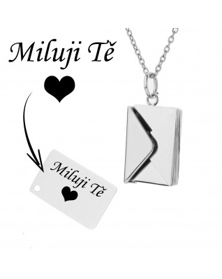 Oceľový náhrdelník obálka