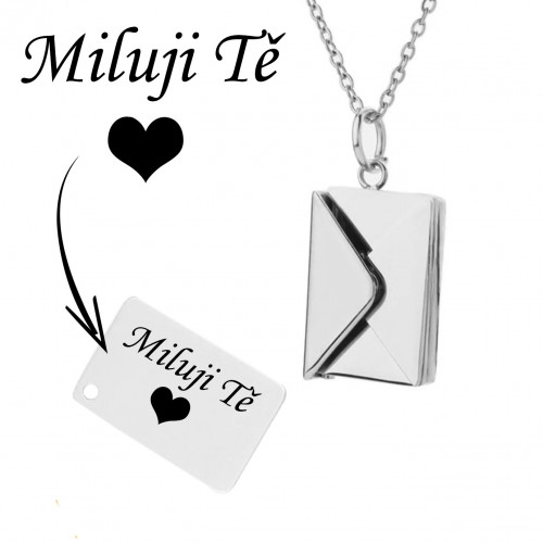 Oceľový náhrdelník obálka