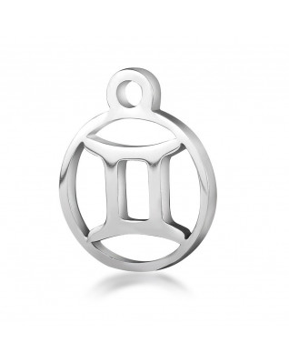 Drobný okrúhly oceľový prívesok - znamenie horoskopu