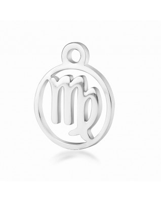 Drobný okrúhly oceľový prívesok - znamenie horoskopu