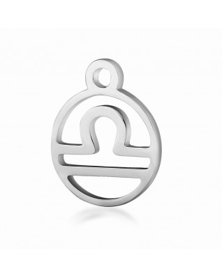 Drobný okrúhly oceľový prívesok - znamenie horoskopu