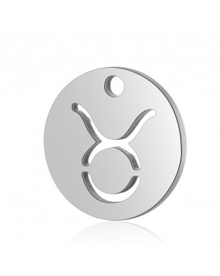 Drobný okrúhly oceľový prívesok - znamenie horoskopu
