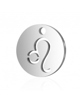 Drobný okrúhly oceľový prívesok - znamenie horoskopu