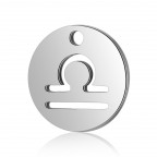 Drobný okrúhly oceľový prívesok - znamenie horoskopu